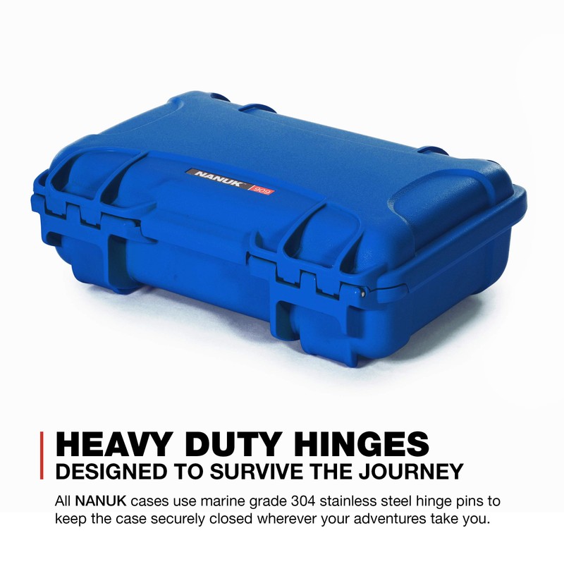 Nanuk 909 Waterproof Hard Case with Foam Insert - Blue