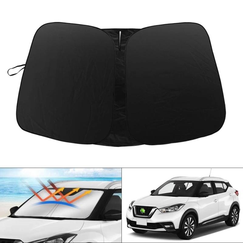 JJMY For Nissan Kicks 2018-2025 Front Windshield Sun Shade UV
