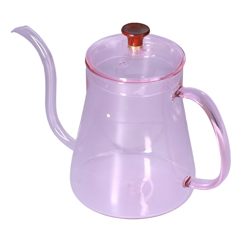 Coffee Kettle Glass Coffee Pot 600ML Coffee Drip Kettle Long