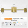 BoostArea 3 Light Track Lighting Fixtures Ceiling, Gold Kitchen Lighting