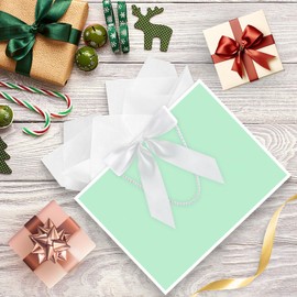 JMANNI Gift Bags, Large Gift Bags, 1Pcs Paper Gift Bag with 2 Tissue Paper and 1 Greeting Cards, Present Bags with Handles for Women Girls Bridesmaid Birthday Valentines Wedding Party (Green)