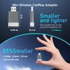 Mini Wireless Carplay Adapter for Apple iPhone,Plug and Play Easy