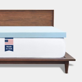 ViscoSoft Memory Foam Mattress Topper Twin XL - Made in USA 2 Inch Reflex Gel Mattress Pad