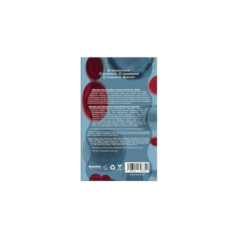 Yuya Dual - Máscara 10 Aceites Esenciales Negra + Máscara