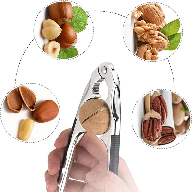YunZCHENSH Nutcracker Stainless Steel Walnut Opener Tool Heavy Duty with