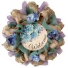 What A Mesh by Diana Welcome Hydrangeas Spring Wreath Handmade