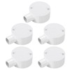 sourcing map 5Pcs PVC Conduit Box Junction Box 1 Way