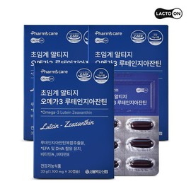 Seoul Pharmacist Credit Union (Baby) (Lactoon) Supercritical Altige Omega 3 Lutein Zeaxanthin 30 capsules 3 boxes / 서울약사신협(백) (락토온) 초임계 알티지 오메가3 루테인지아잔틴 30캡슐 3박스