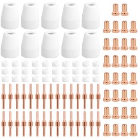 Plasma Cutter Consumables Set for PT-31 Reusable Plasma Torch Cutting Consumables Lightweight Cutter Machine Accessories (100PCS)