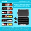 20 Compartment Large Pill Case with Airtight Seal - Silicone