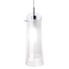 Globe Electric 64023 1-Light Pendant, Polished Chrome Finish, Clear Glass