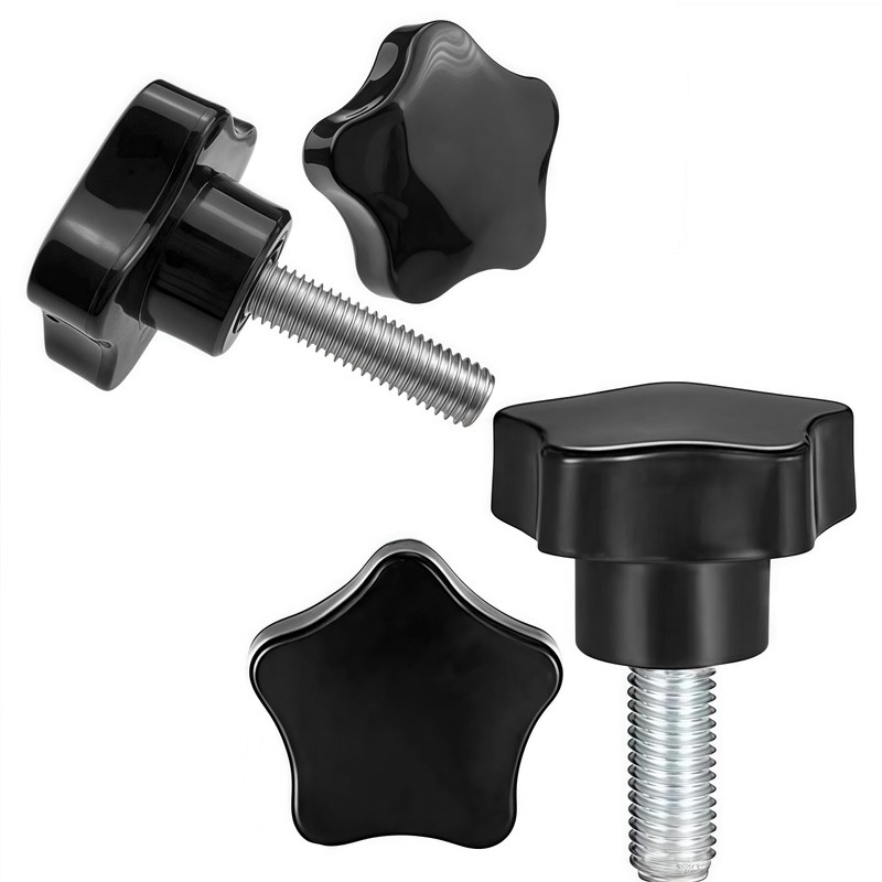 6 PCS Clamping Handle Screw Knobs Handle,M8 x 20 mm