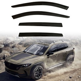 Window Visors Rain Guards Fit for Mazda CX-50 2023-2024, Extra Durable Window Deflectors for CX-50 2023 2024, Tape-On Style Side Vent Window Visors for Cars 4 Rain Guards