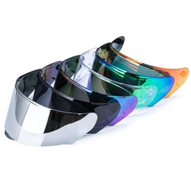 JQF Gear Motorcycle Helmet Visor for Assault/Rapid/Stream Outer Face Shield Motorcycle Helmet Accessories (Chrome Silver)
