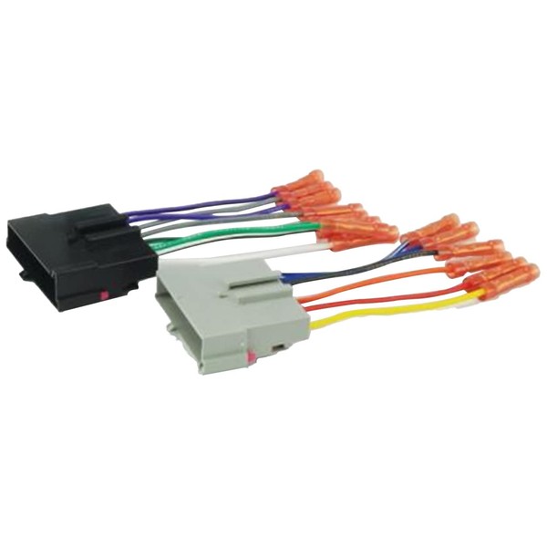 Scosche FD02BCB Compatible with 1986-97 Ford Power/Speaker Connectors / Wire Harness for Aftermarket Stereo Installation with Color Coded Wires and Pre-installed Wire Connectors