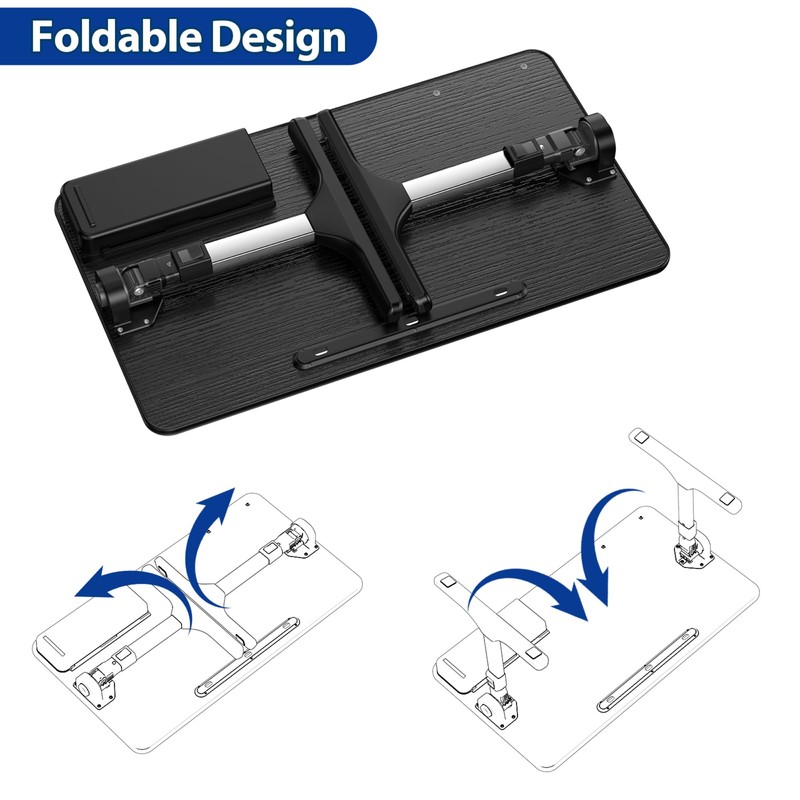 Besign LT05 Adjustable Laptop Table, Lap Desk, Portable Standing Bed
