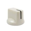 FLEOR 6pcs White Plastic Guitar Amp Knobs Flat Flush Head