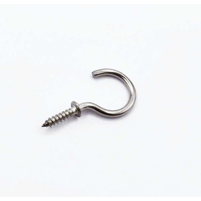IDEALSV 30 Pcs (304) Stainless Steel Screw Ceiling Hooks 1