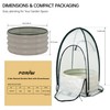 Riased Garden Bed with Greenhouse Cover, Raised Planter Box (2pcs