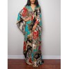 Bsubseach Women's Ethnic Print Kaftan Beach Dress Plus Size Beach