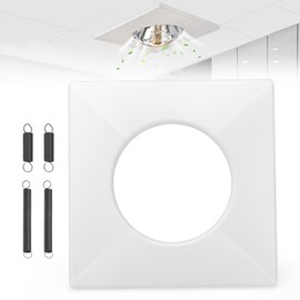 S97010319 Exhaust Fan Cover w/Springs for B-roan Nu-tone 161 162 9412D-R01 9417DN-R01, Spring Grille for Bathroom Heating Lampshade, Fan Cover Replaces 99111347 97010319 for Bulb Ceiling Heater