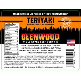 Glenwood Jerky 10oz Beef Jerky (TERIYAKI)