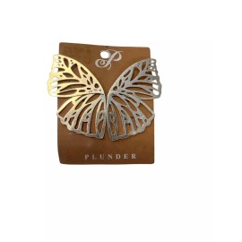 Fashion Jewelry Plunder Design Trendy Fashion Jewelry Calliope Silver Butterfly Drop Earrings