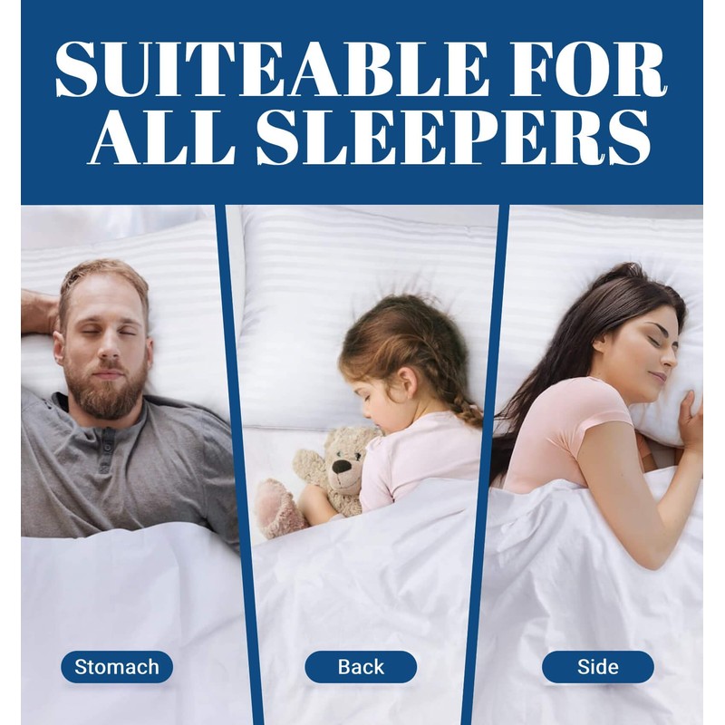 SILKOKOON Queen Bed Pillows for Sleeping, Adjustable Hotel Collection Pillows,