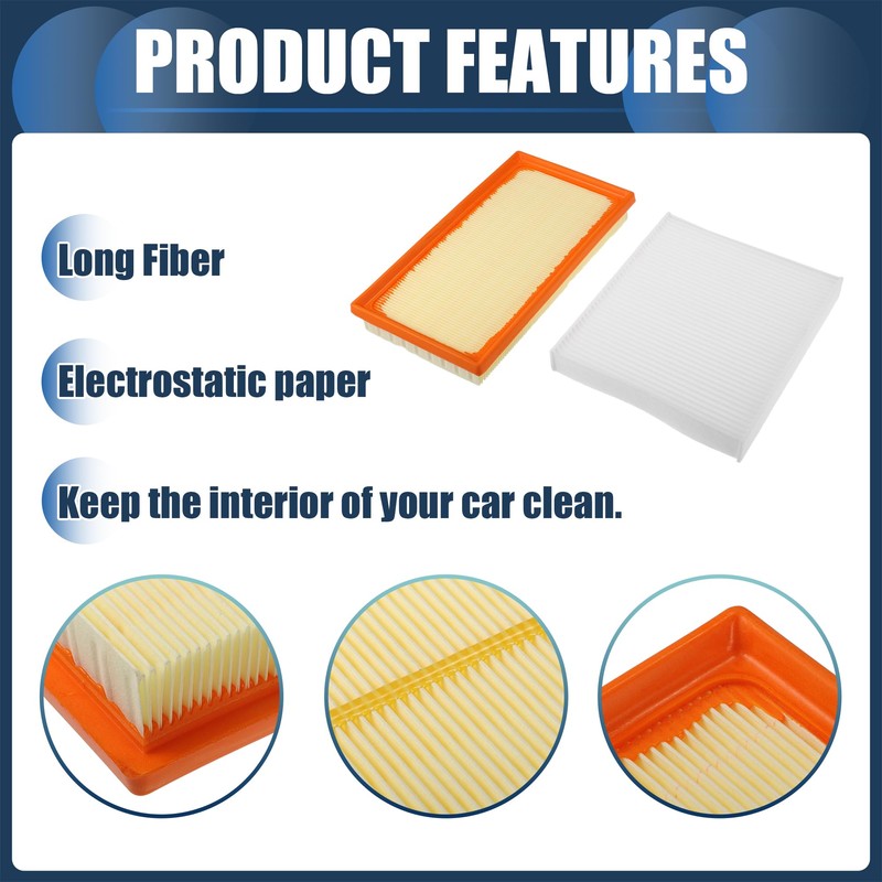 INFINAUTO Engine Air Filter Cabin Air Filter Set Fits Toyota