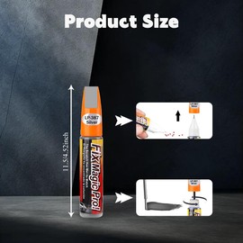 ASUBHA Touch Up Paint for Cars, Car Paint Scratch Repair, Universal and Color Accurate Automotive Scratch Repair Pen, Automotive Accessories Wheel Scratch Remover Fit for Wheel Curb Rash, Scatches