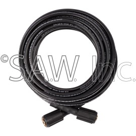 Simpson 7116564 Simpson PVC Hose 1/4" x 35 ft 3200 Max PSI Dual M22 Twist Connections