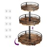 Heavy-Duty 3-Tier Lazy Susan Organizer, Adjustable to Different Heights, Countertop