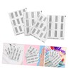 SAFIGLE 4 Pcs Crescent Shaped French Tip Nail Art Stickers
