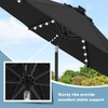 ABCCANOPY 10FT Durable Solar Led Patio Umbrellas with 32LED Lights