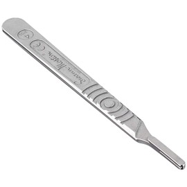 Swann-Morton - Griff mit einem abgestuften Skala, aus rostfreiem Edelstahl, Nr. 4, für Klingen Nr. 20, 21, 22, 23, 24, Verpackung mit 1 Stück.