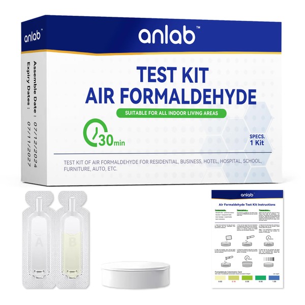 Air Formaldehyde (HCHO) DIY Test Kit - Used for Air