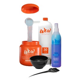 Kit Decolorante Y Peróxido 30vol + Tratamiento Capilar