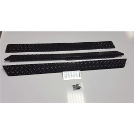 PBR PRODUCTS Club Car DS  Rocker Panel covers & Kick Panel BLACK Diamond plated 1982+ Made US