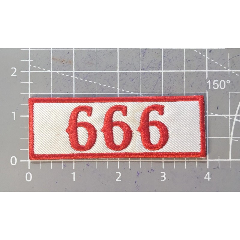 Unbranded 666 Patch Number of the Beast Antichrist Goth Embroidery