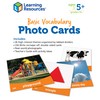 Learning Resources Basic Vocabulary Photo Cards, Vocabulary/Phonics Learning, Educational Games