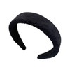scicent Black Padded Headband Hairbands for Women Fabric Hair Band
