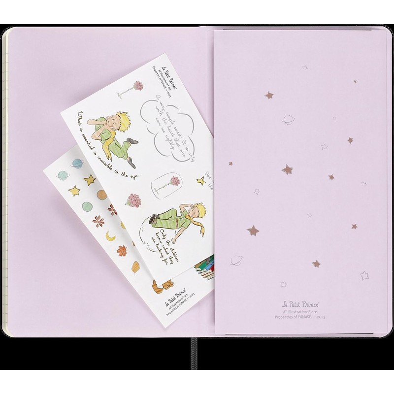 Moleskine Limited Edition Le Petit Prince Notebook, Large, Ruled, Black,
