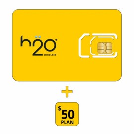 H20 H2O $50 Unlimited plan + Sim Card + First month