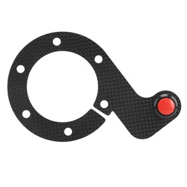 Steering Horn Button, Carbon Fiber External Horn Button Kit for MOMO/OMP/Nardi/Sparco 6 Volt Steering Wheel (single)