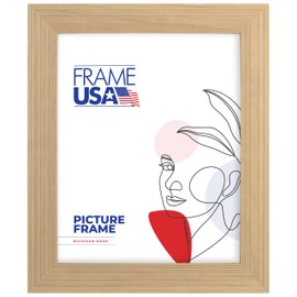 Frame USA 16x20 Picture Frame, Brown, Timber Series, Wall Hanging Frame with High Clarity Plexiglass