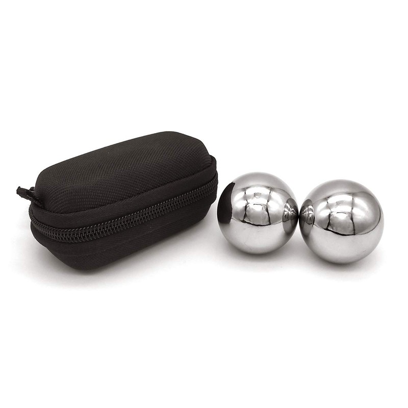 Z QINGZHENG 1.66 Inch,42mm Solid Stainless Steel Baoding Balls,Health Exercise