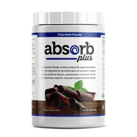 Absorb Plus Isolate Protein - Diet Supplement for Improved Gut Health, Extra Nutritional Support, Non-GMO, Gluten-Free, Lactose-Free, Casein-Free (2.2 Lbs, Chocolate Royale)