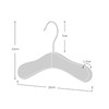 Hangerworld - Echtholz Baby Kinder Kleiderbügel, 12 Stück - Weiß