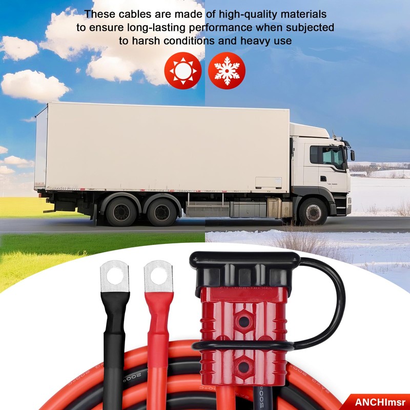 ANCHImsr 7 FT Quick Disconnect Winch Power Cable, 175A Connector
