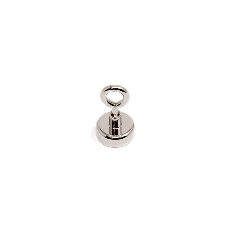 Neodymium Machine Lathed Clamping Magnet with M4 Eyebolt for Holding,
